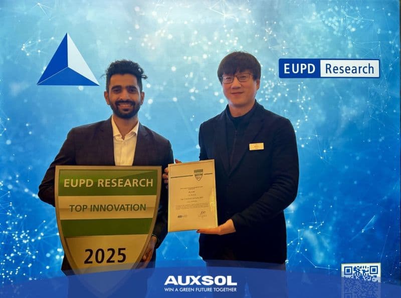 AUXSOL was honored with the EUPD Research Top Innovation Award for 2025
