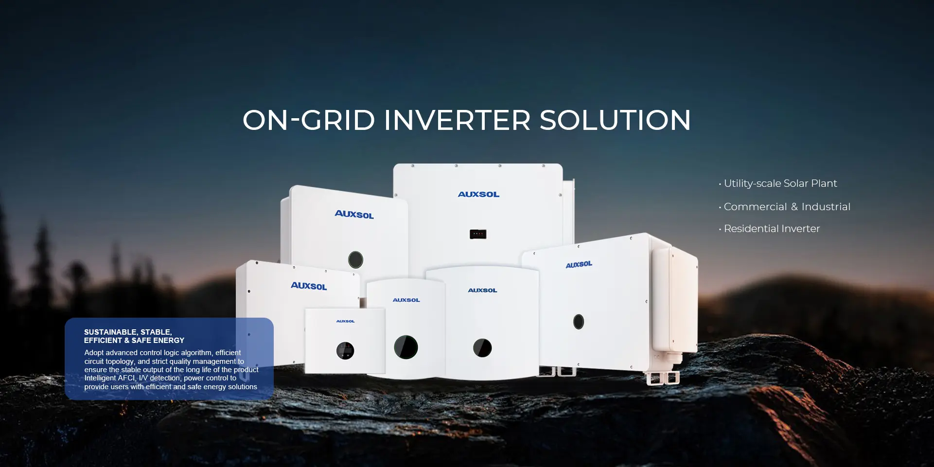 AUXSOL&rsquo;s C&I solar inverters